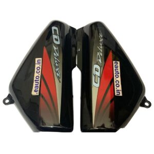 Side Panel for Hero CD 100 Deluxe | 2008 Model | Type2 Sticker | Black & Red Colour