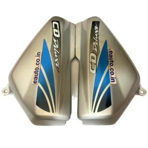 Side Panel for Hero CD 100 Deluxe | 2008 Model | Type2 Sticker | Silver & Blue Colour