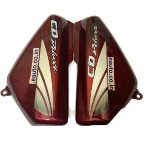 Side Panel for Hero CD 100 Deluxe | 2008 Model | Type2 Sticker | Wine Red Colour