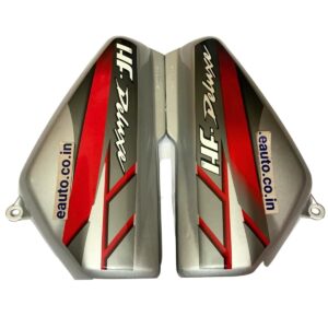 Side Panel for Hero CD 100 Deluxe | 2012 Model | Type4 Sticker | Silver & Red Colour