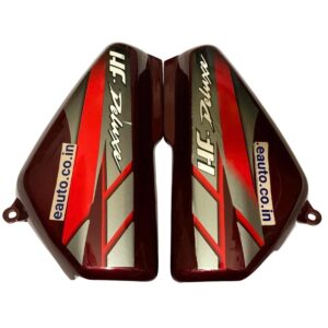 Side Panel for Hero CD 100 Deluxe | 2012 Model | Type4 Sticker | Wine Red Colour