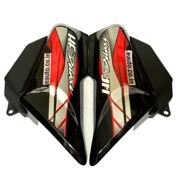 Side Panel for Hero CD 100 Deluxe | HF 100 Deluxe | 2019 Model | Type2 | Black & Red Colour