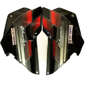 Side Panel for Hero Glamour | Type1 | ASFS | Black & Red Colour