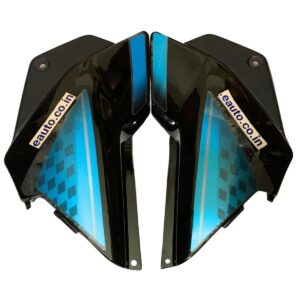 Side Panel for Hero Glamour | Type 2 | Type7 Sticker | Black & Blue Colour