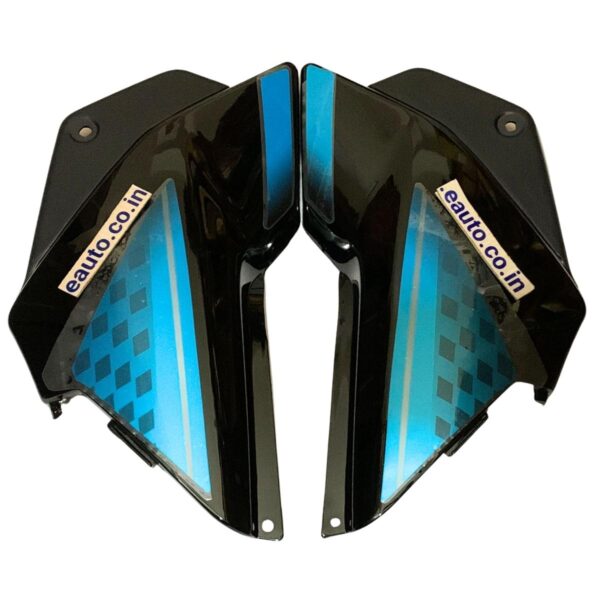 Side Panel for Hero Glamour | Type 2 | Type7 Sticker | Black & Blue Colour