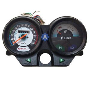 PRICOL Analog Speedometer for Hero Splendor Plus | Grey & White Dial